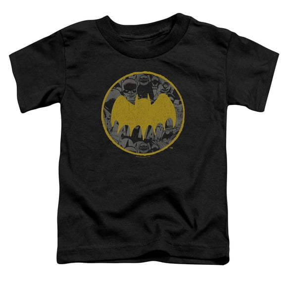 Batman - Vintage Symbol Collage - Toddler Short Sleeve Shirt - 4T