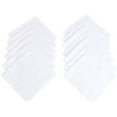 Umo Lorenzo One Pack of 13 White Cotton Men's Handkerchiefs