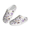 thumbnail image 2 of Lsque Lavender Flowers Pattern Womens Comfort Cotton on Scuff With Memory Foam and Anti-skid Sole Slipper-37/38, 2 of 7