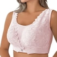 thumbnail image 3 of Gymayou Wire-Free Minimizer Bra for Full Figure Women Thin Breathable Full Coverage Anti-Sagging Bra with Side Support Comfort Bras Pink 2XL, 3 of 7