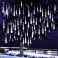 thumbnail image 2 of SZTXJ Christmas Tree Lights Outdoor LED Dripping Icicle Shooting Star Lights 12 Inch 8 Tubes, Meteor Shower Falling Rain Lights for Christmas Decorati, 2 of 5