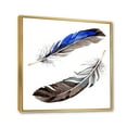 thumbnail image 3 of Designart 'Colourful Boho Art Feathers III' Bohemian & Eclectic Framed Canvas Wall Art Print, 3 of 5