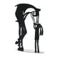 thumbnail image 2 of Escultura de caballo Ticfox Metal Negro Adorno, 2 of 14