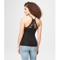thumbnail image 2 of Aeropostale - Camiseta sin mangas con espalda de encaje para mujer, color negro, talla XS Aeropostale  Cami, 2 of 2