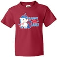 thumbnail image 3 of Inktastic Happy 4th of July with Unicorn Youth T-Shirt, 3 of 5