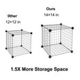 Ktaxon 16Cube Organizer, Stackable Metal Grid Modular Cubbies Shelves