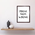 thumbnail image 2 of Prove Them Wrong Inspirational Positive Motivational Gym Workout Living Room Aesthetic Art Print Framed Poster Wall Decor 12x16 inch, 2 of 5