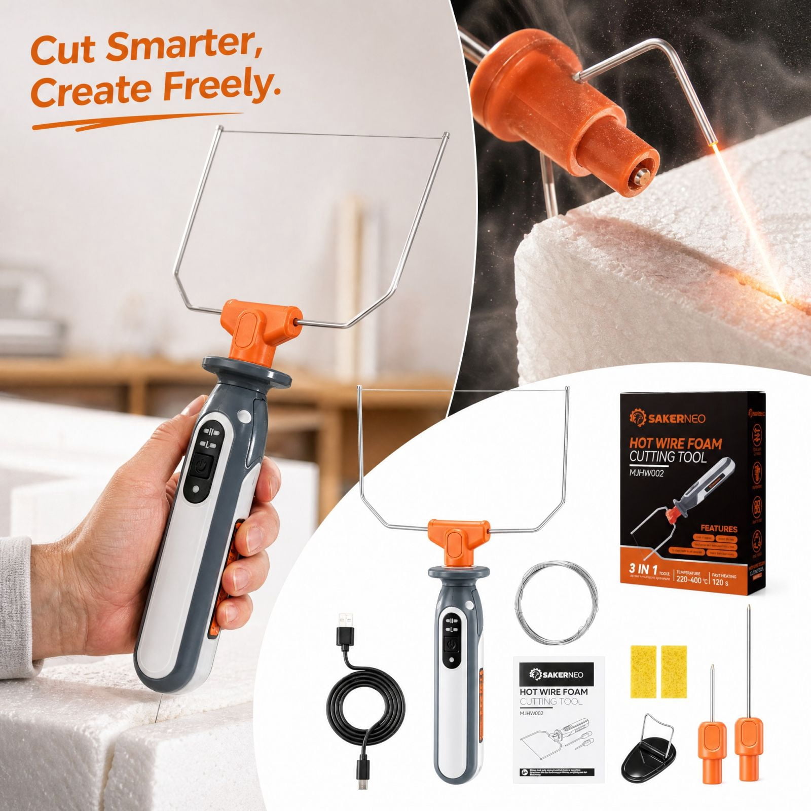 Darice Craft Heat Tool With Stand, 320W, 3A, 650 Degrees, UL