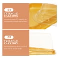 thumbnail image 2 of Cajas triangulares para pasteles, útil soporte para rebanadas de pastel, cajas de embalaje para pasteles, 40 Uds., 2 of 7
