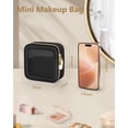 thumbnail image 3 of Bolsa de maquillaje Soimeat, transparente, portátil, de viaje, impermeable, negra, 3 of 7