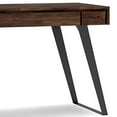 thumbnail image 5 of SIMPLIHOME Lowry SOLID WOOD and Metal Modern Industrial 44 inch Wide Home Office Desk, Writing Table, Workstation, Study Table Furniture in Distressed Charcoal Brown, 5 of 5