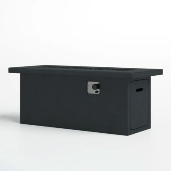 Miekor Furniture 24" H Concrete Propane/Natural Gas Outdoor Fire Pit Table 09231