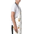 thumbnail image 3 of Lsque Bees And Flowers Waterproof Apron Chef Aprons for Men Heavy Duty Chemical Work Apron Extra Long Grilling Aprons with Adjustable Bib Apron, 3 of 9