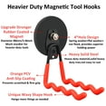 thumbnail image 3 of ULIBERMAGNET Heavy Duty Large Magnet Hooks,Strong Magnetic Wave Hooks for Hose,Jig Saw,Circular Saw,Workshop Organization,2 Pack Magnetic Tool Hooks for Hammer Drill,Garden Tool(3.46inch/Orange), 3 of 7