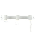 thumbnail image 4 of Globe Electric 22" 3-Light Matte White Plug-in Track Lighting, 4 of 11