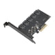 thumbnail image 4 of Tarjeta De Expansión PCIE, Amplia Aplicabilidad PCIE A 5 Tarjetas De Expansión SATA Para PC De Escritorio ANGGREK Otros, 4 of 8