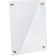 4pcs Acrylic Erase Board Rectangle Clear Transparent Acrylic Plate 28.1x35.1cm Blank Planner Board Hanging Acrylic Board with 8mm Hole DIY Plexiglass Board for Office Home Walls DIY