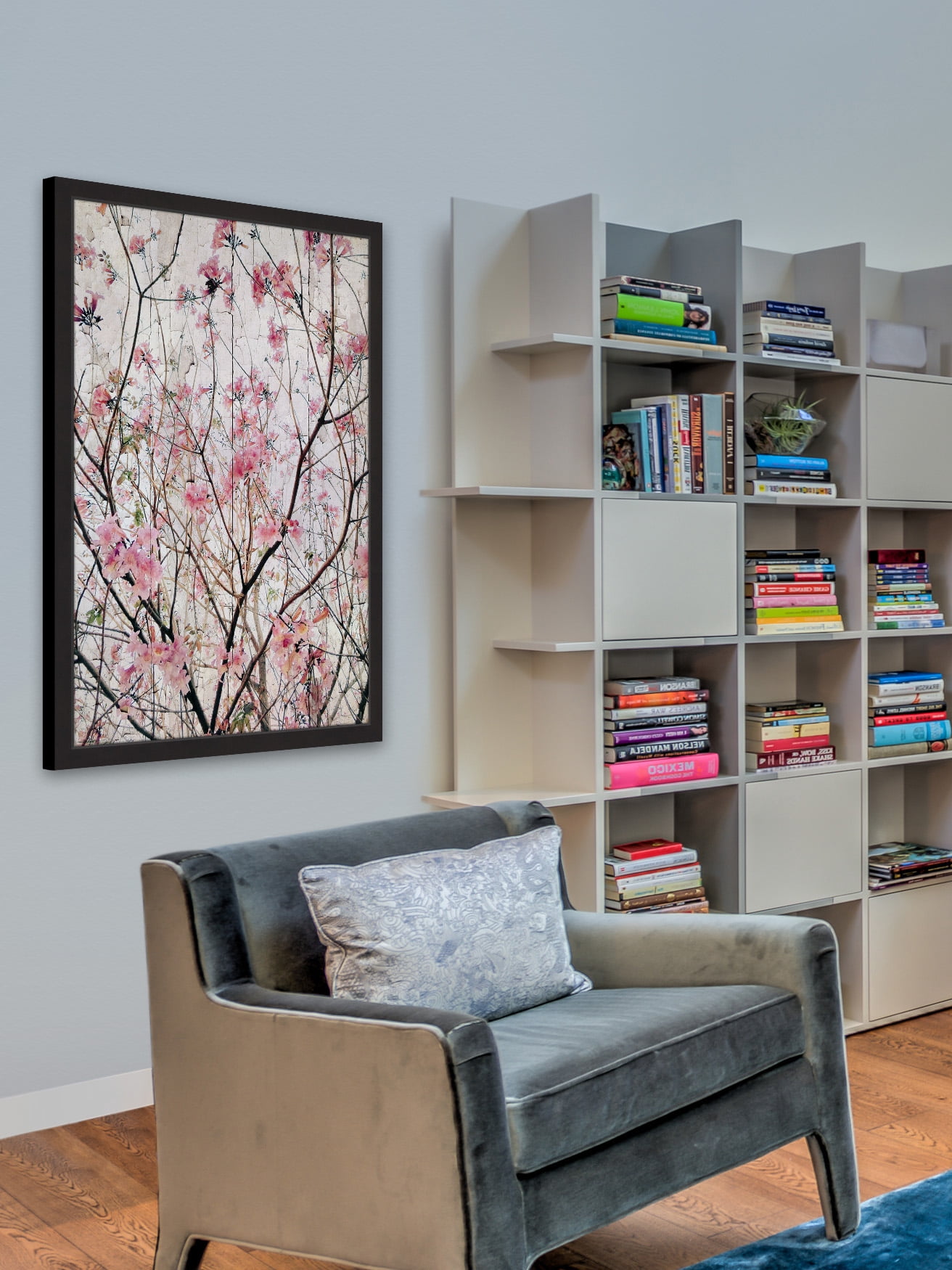 "Pink Blossoms" Framed Painting Print