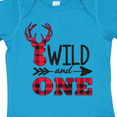 thumbnail image 4 of Inktastic Plaid Deer Wild and 1 with Arrow Boys or Girls Baby Bodysuit, 4 of 5