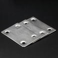 thumbnail image 3 of 10 piezas de placas de sujetadores rectas planas YONGSHENG de acero inoxidable 60 x 38 mm color plata, 3 of 5