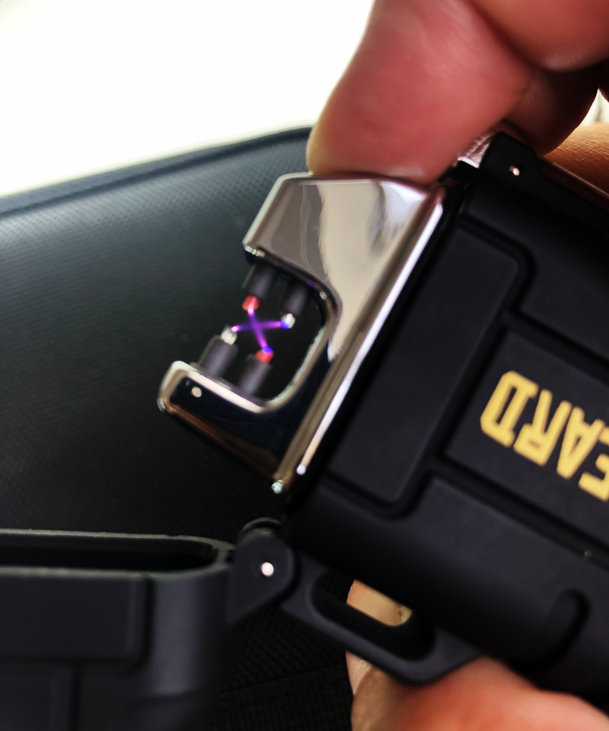 Black Beard Fire Plasma Arc Lighter, Black/Yellow
