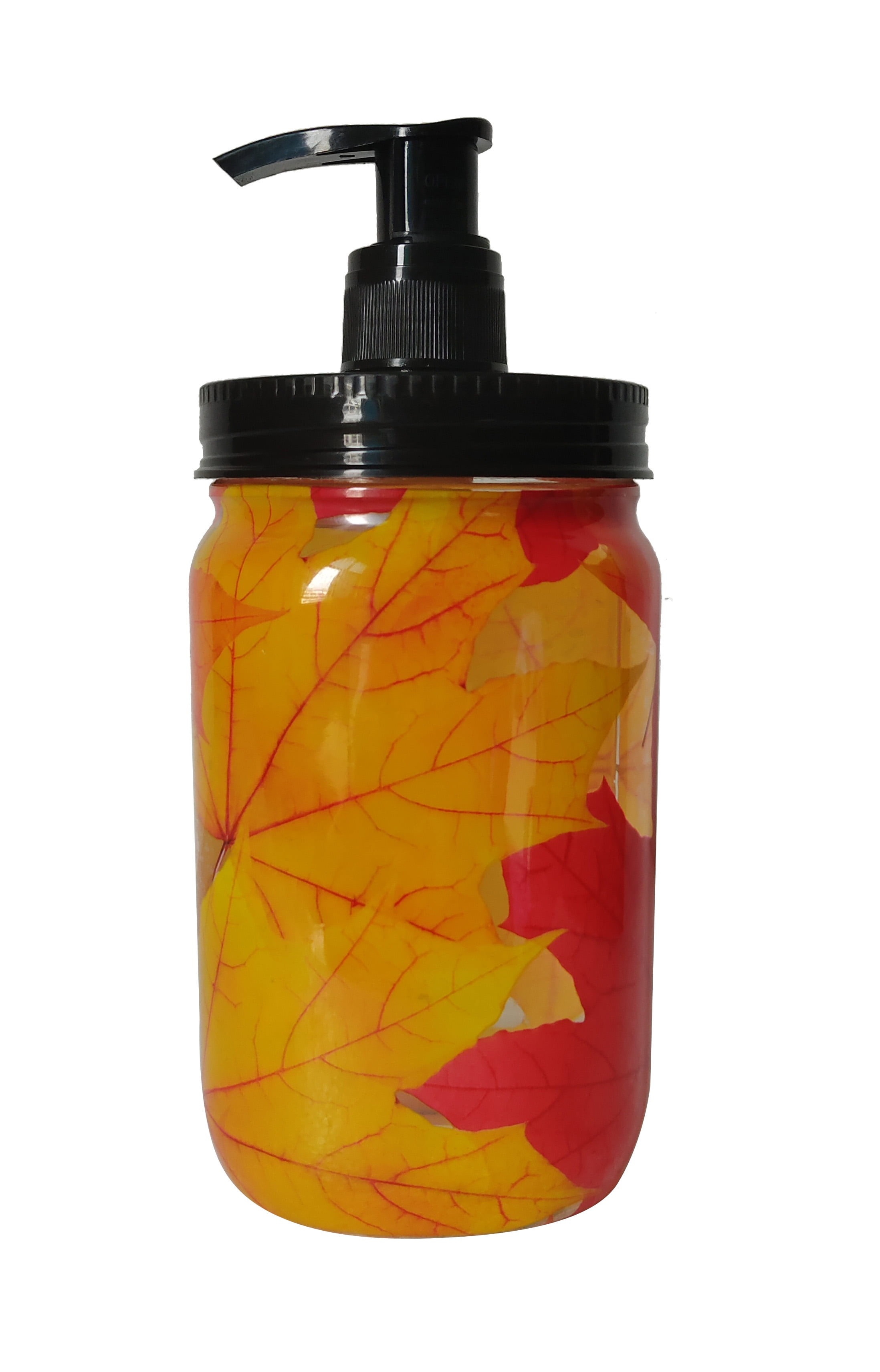 Hand Soap Harvest Leaf Mason Jar 16.9 oz Harvest Spice Scent