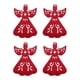 thumbnail image 1 of Cateissary Posavasos de Navidad de tela de 4 piezas, portátil, reutilizable, lavable, reemplazo temático de Navidad, portavasos decorativo, Kits de decoración para fiestas Rojo, 1 of 6