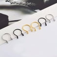 thumbnail image 5 of HOOUN Septum Stylish Nose PC Septum Clip 1 Ring Piercing Faux Non Jewelry Swirls-rose gold, 5 of 6