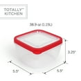 thumbnail image 3 of Totally Kitchen Square Food Containers | Microwave Safe & BPA Free | Thick, Durable & Leak Resistant | Red, Set of 10 (20 Pieces Total), 3 of 9