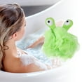 thumbnail image 2 of Unique Bargains 1 Pc Cartoon Bath Shower Loofah Sponge Body Puffs for Bathroom 5.51"x4.72" Green, 2 of 6