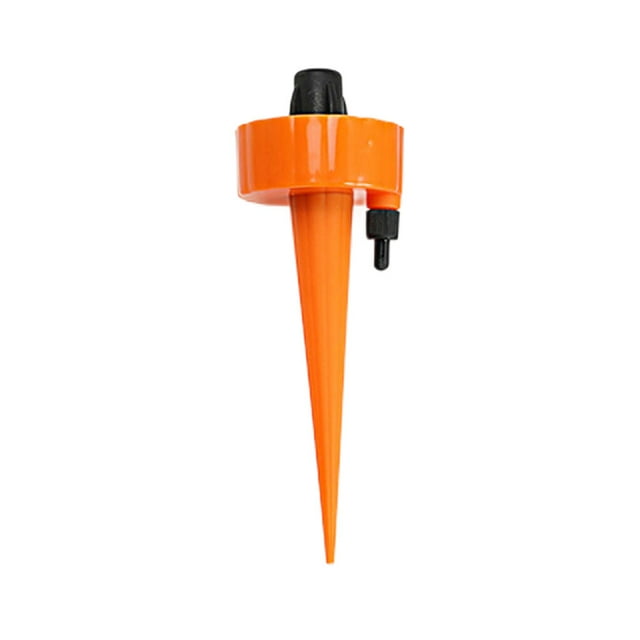 Auto Drip Irrigation System with Slow Release Switch Control Valves Self Water Spike Waterer Tools Adjustable Garden Sprinkler Orange 1pc