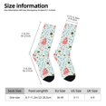 thumbnail image 6 of Uemuo Cute Flamingo Pattern Women's Crew Socks, Soft Durable Breathable Moisture-Wicking with Odor Control Cotton socks, 6 of 9