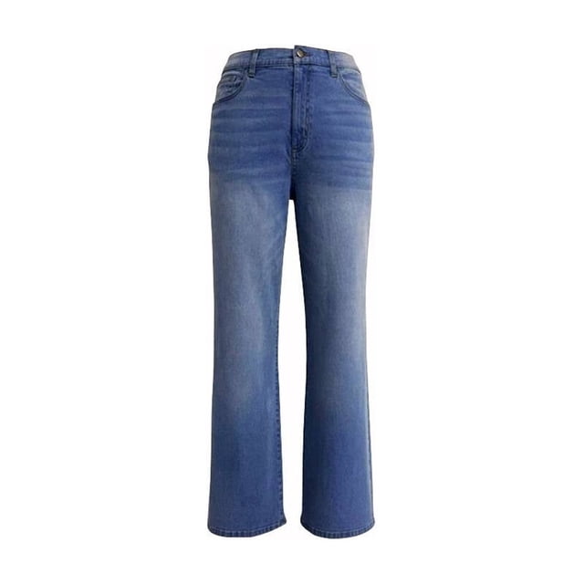 Jeans George para Dama, Wide Leg Azul Talla M