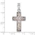 thumbnail image 2 of Auriga 925 Sterling Silver Reversible Mother of Pearl Cross Pendant for Women(L-30.02mm, W-17.52mm), 2 of 6