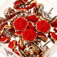 thumbnail image 3 of Goupille de Poussée en Résine Rouge 30 Pcs Design Simple pour Usage de Bureau, 3 of 8