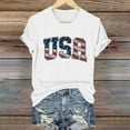 thumbnail image 6 of Tittly T Shirts for Women Graphic Tees Women's Loose Printed Short Sleeved Shirt Summer Casual Cotton Short Sleeved Shirt Tshirts Shirts Spring Tops for Women White M, 6 of 6