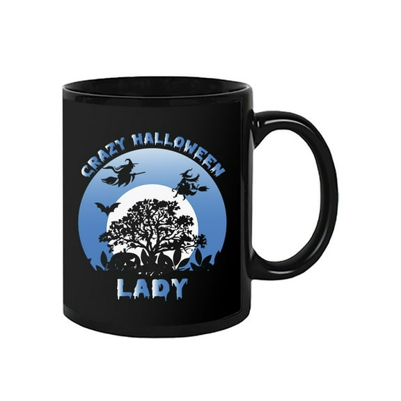 Crazy Halloween Lady Mug - Image by Shutterstock,