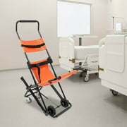 Stair Chair, Lift Stair Chair, Aluminum Alloy Portable Stair Chair, Orange, Patient Transport Chair Stretcher, Compact Foldable for Emergency Medical Use