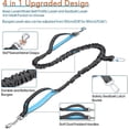 thumbnail image 2 of Hands Free Dog Leash For Dogs With Heavy-duty Traffic Handle, Retractable Dog Leash, Adjustable Waist Belt With Pouch, 2 of 5