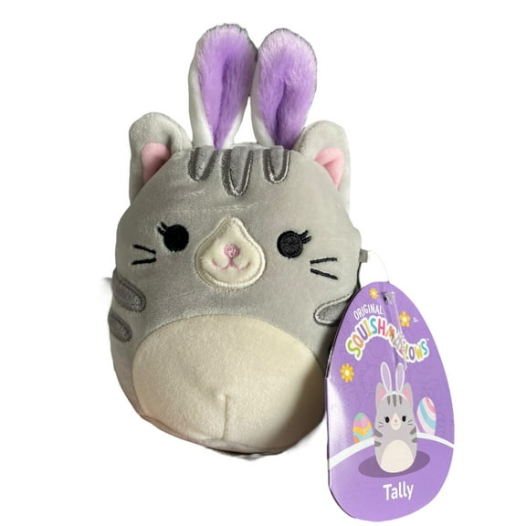 Squishmallows 4.5" Easter Tally The Cat with Bunny Ears