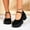 Black, variant on Eltusu Women Loafer Shoes, Fashion Block Heel Round Toe Mid High Heels Dress Shoes Black Size 5.5-9.5
