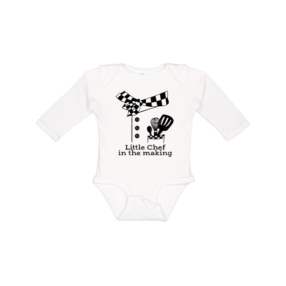 Inktastic Little Chef in the Making Boys or Girls Long Sleeve Baby Bodysuit