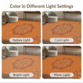 thumbnail image 7 of ODIKA 8'x10' Washable Area Rug Orange Fall Vintage Farmhouse Terracotta Boho Medallion Design with Floral Scrolls for Living Room, Under Sectional, Family , Durable, Non-Slip, 7 of 7