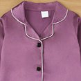 thumbnail image 5 of HFHAPW Girls Pajamas Satin Pajama Set Silky Pjs Long Sleeve Button Down Sleepwear Loungewear Sets for Kids,2-3 Y, 5 of 5