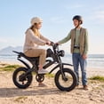 thumbnail image 2 of ZorixBike 750W Electric Bike for Adults,16" Fat Tire E Mountain Bike,48V 15.6AH Battery up to 70 Miles Range,Full Suspension and 7-Speed, 2 of 8