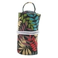thumbnail image 3 of Organizer Storage Roll Practical Household Floral Sturdy for Knitting Set Crochet Hooks Set Organizer Knitting Storage Bag Leaf A, 3 of 9