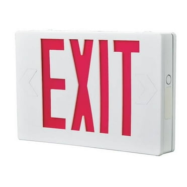 Sure-Lites Red Lettering Polycarbonate LED Exit Sign