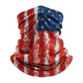 thumbnail image 2 of AWASD Summer Cooling Neck Gaiter Face Masks for Men Women July 4th Independence Day Neck Gaiter Fishing Mask UV Sun Protection Casual Face Mask One Size Red, 2 of 4