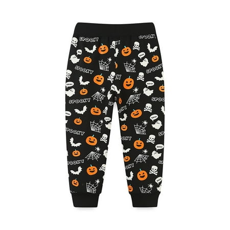 

TIREOW Comfortable Kids Pants Toddler Boys Kids Soft and Comfortable Joggers Sweatpants Halloween Jogger Pants Elastic Waist with Pockets Cute and Beautiful Kids Clothing(6-7 Years A)
