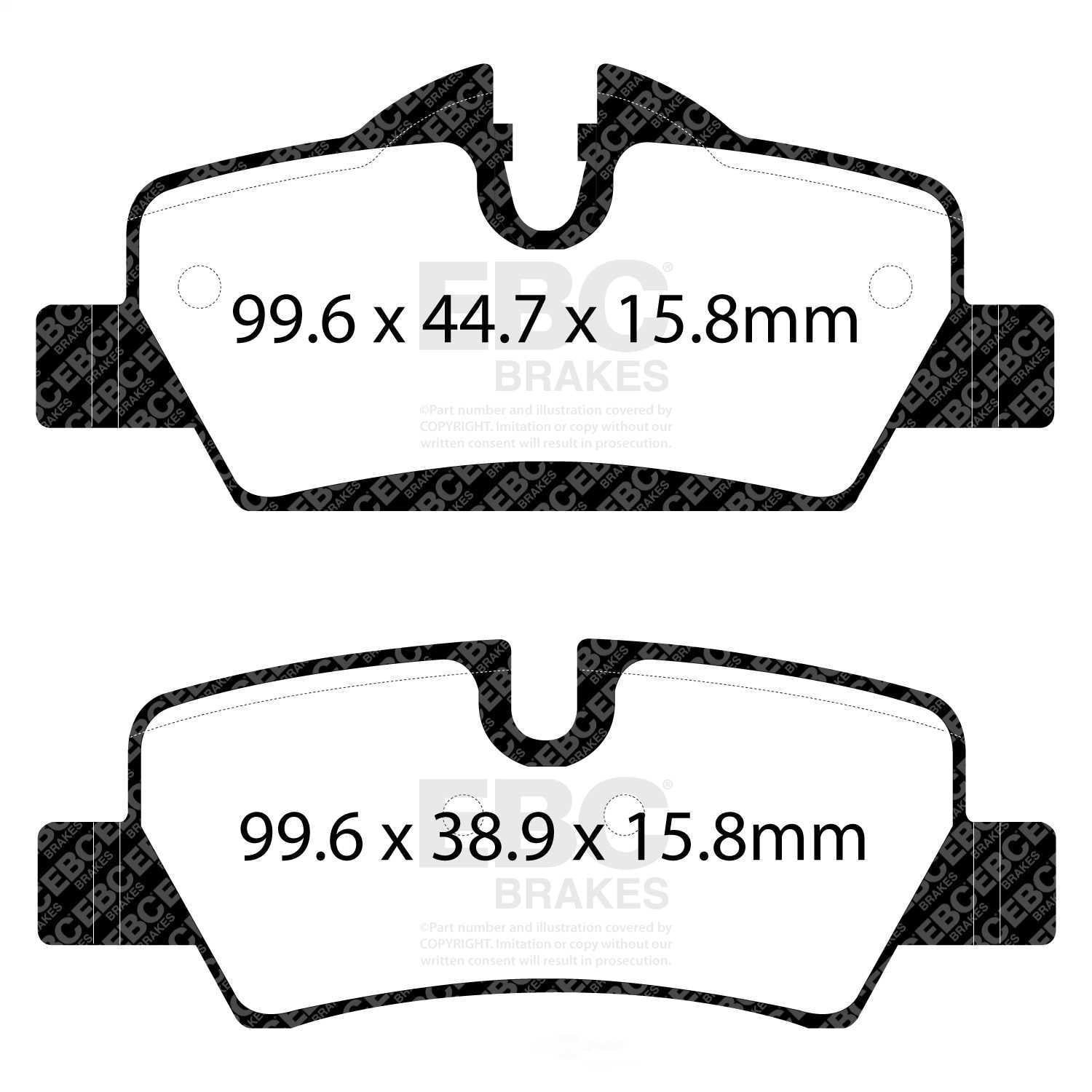 EBC Brakes Redstuff Premium Fast Street Pad For All Engine Sizes Fits select: 2015-2022 MINI COOPER, 2014 MINI COOPER S